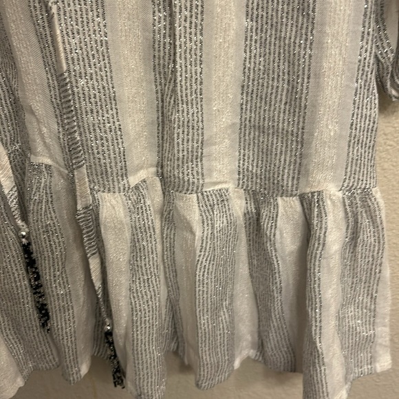 Blue Island Women Vertical Striped Swimsuit Cover Up Size XS - Picture 7 of 8